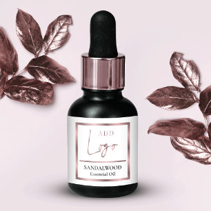 Chic Rose Gold Essential Oil Small Dropper Bottle