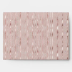 Chic Rose Gold Foil Stripes Invitation Matching Envelope