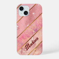 Chic rose gold girly elegant geometric