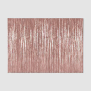 Chic Rose Gold Glam Tinsel Stripes Christmas Tissue Paper