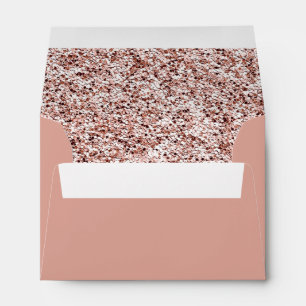 Chic Rose Gold & Glitter Party  Envelope