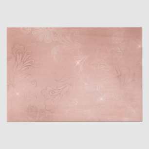 Chic Rose Gold Lace Wedding Tissue Paper
