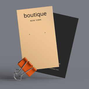 Chic Rose Gold  Modern Long Earring Display Card