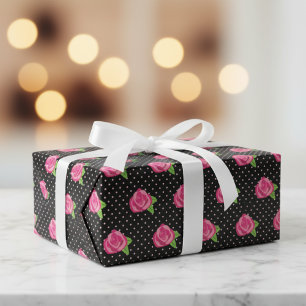 Chic Rose Print Gift Wrap Assortment
