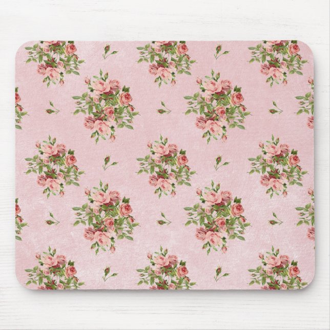 Chic Roses Mouse Mat (Front)