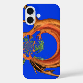 Chic Round Hakuna Matata Navy Blue collection iPhone 16 Case