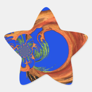 Chic Round Hakuna Matata Navy Blue collection Star Sticker