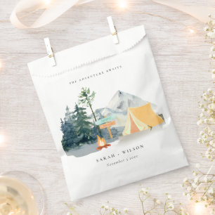 Chic Rustic Pine Woods Camping Mountain Wedding Favour Bags