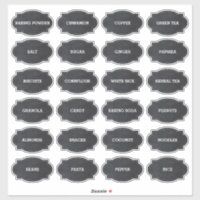 Chic Rustic Vintage Chalkboard Style Pantry Label