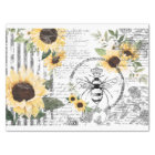 Chic Rustic Vintage Queen Honey Bee Sunflowers