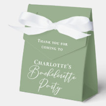 Chic Sage Green Bachelorette Party Personalized