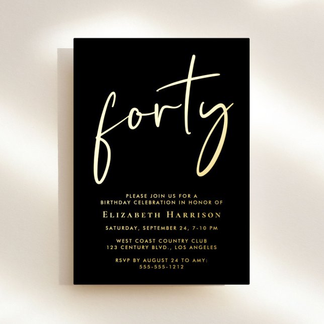 Chic Script 40th Birthday Party (Creator Uploaded)