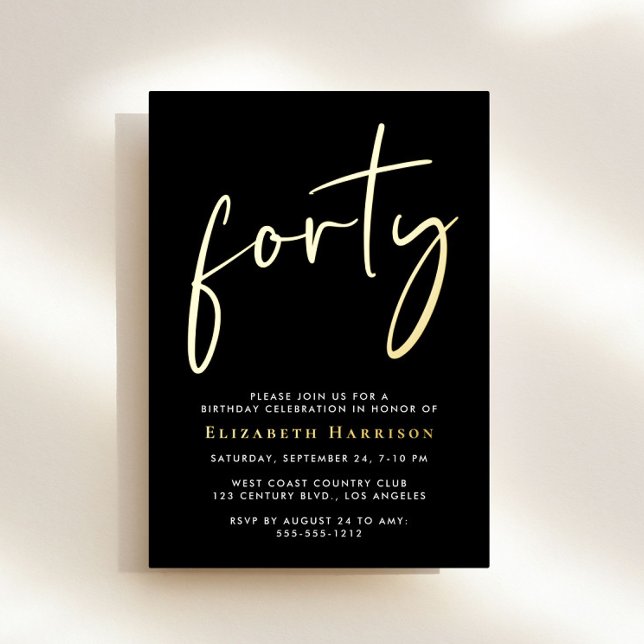 Chic Script 40th Birthday Party (Creator Uploaded)