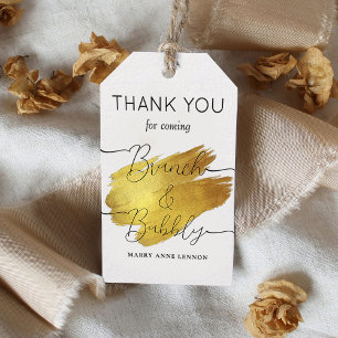 Chic Script Brunch and Bubbly Gift Tags