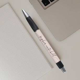 Chic Script Calligraphy Blush Pink