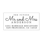 Chic Script Future Mr Mrs Wedding Return Address