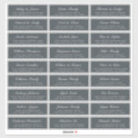 Chic Script Off-Black Wedding Guest Address Labels<br><div class="desc">Easy to personalise, names and addresses / individual wedding address label stickers for guests. SIZE INDIVIDUAL LABELS: 1.45” X 4.45” These chic, modern and simple wedding address labels feature your wedding guest names in white elegant handwritten script calligraphy on an off-black background. Simply add your individual wedding guest names and...</div>