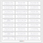 Chic Script Wedding Guest Address Labels<br><div class="desc">Easy to personalise, names and addresses / individual wedding address label stickers for guests. SIZE INDIVIDUAL LABELS: 1.45” X 4.45” These chic, modern and simple wedding address labels feature your wedding guest names in navy blue elegant handwritten script calligraphy on a white background. Simply add your individual wedding guest names...</div>