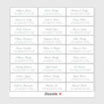 Chic Script Wedding Guest Address Labels<br><div class="desc">Easy to personalise, names and addresses / individual wedding address label stickers for guests. SIZE INDIVIDUAL LABELS: 0.85” X 2.64” These chic, modern black and white wedding address labels feature your wedding guest names in off-black elegant handwritten script calligraphy. Simply add your individual wedding guest names and address. Exclusively designed...</div>