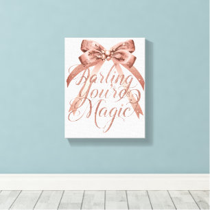 Chic Self Love and Empowerment Message Canvas Print