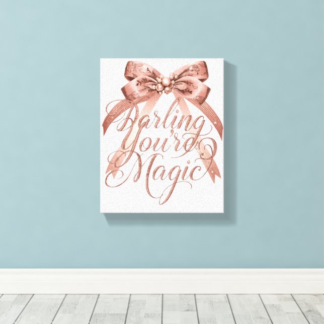 Chic Self Love and Empowerment Message Canvas Print (Insitu(Wood Floor))