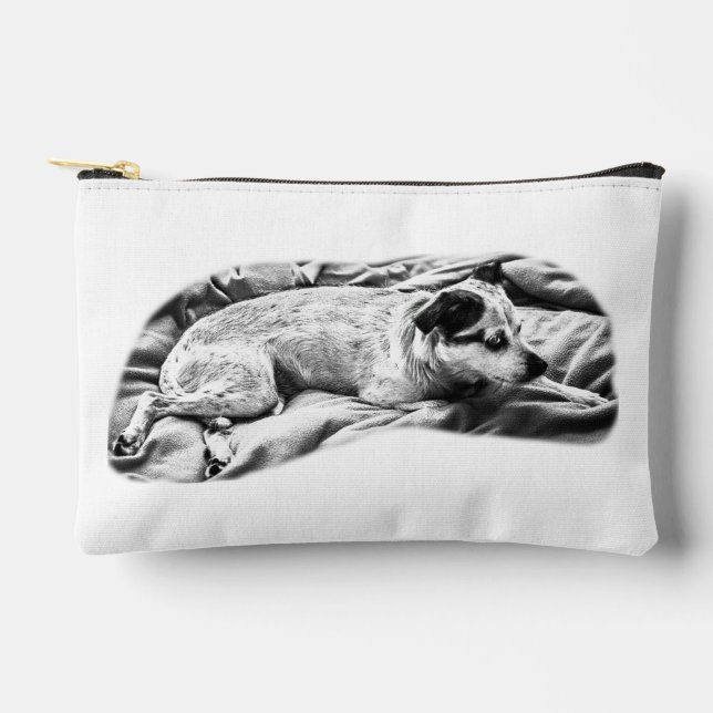 Chic Shading, Terrier Travel Muse Accessory Pouch (Front)
