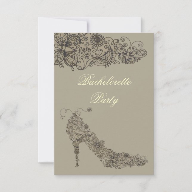 Chic Shoe ~ Invitations (Front)