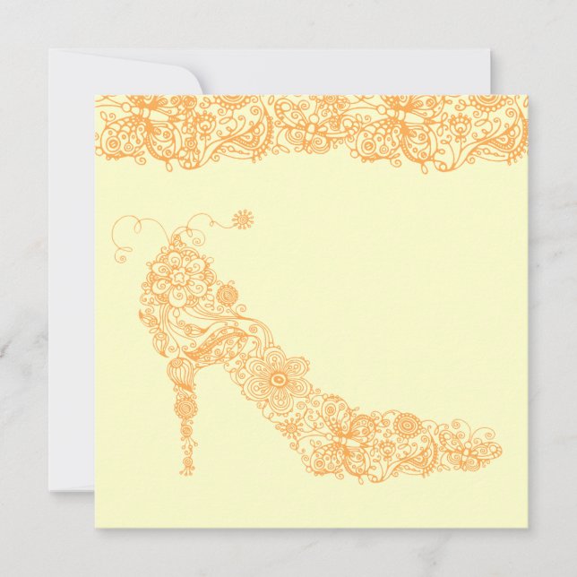 Chic Shoe~  Invitations (Front)