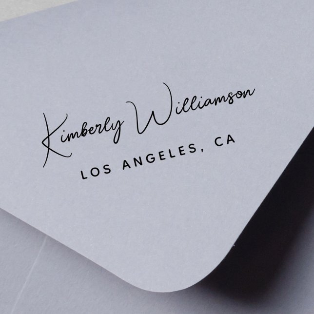 Chic Signature Script Monogram Self-inking Stamp (Empower your name in our signature script as your logo and brand identity)