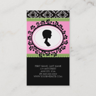 Chic Silhouette Business Cards