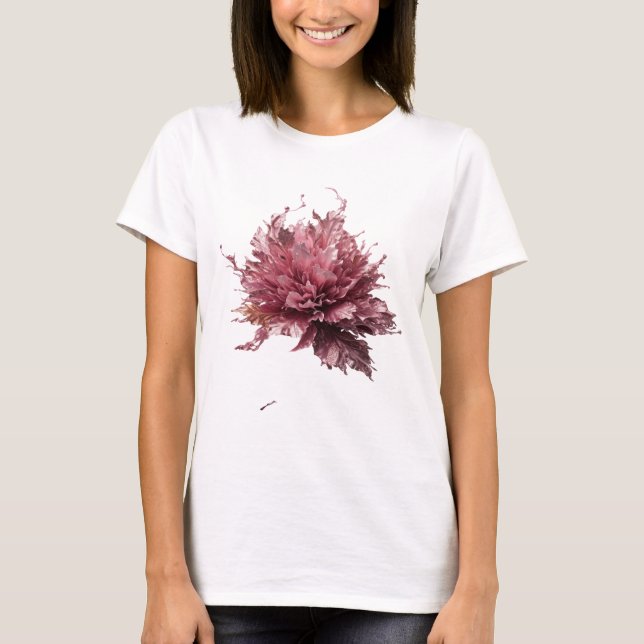 Chic Silver ABSTRACT ART Design T-Shirt (Front)