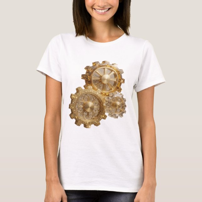 Chic Silver GEMS IN THE GEAR Tee (Front)