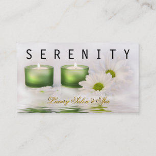 Chic Simple and Clean Spa Card