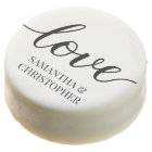 Chic simple elegant Love Script Wedding custom