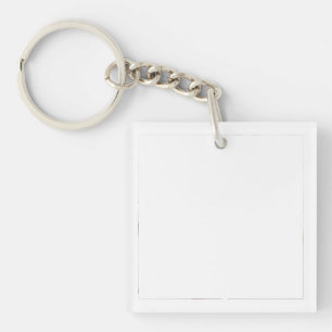 Chic Simple Modern Dog Name 2 Photo Key Ring