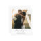 Chic Simple Photo Budget Wedding Thank You Card