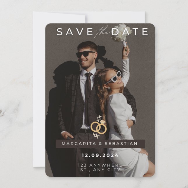 ​Chic & Simple Save The Date Invitation (Front)