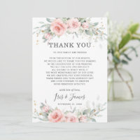 Chic Soft Hued Blush Pink Floral Greenery Wedding