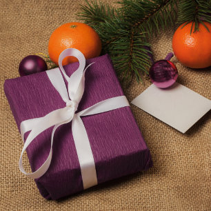 Chic solid purple gift wrapping paper