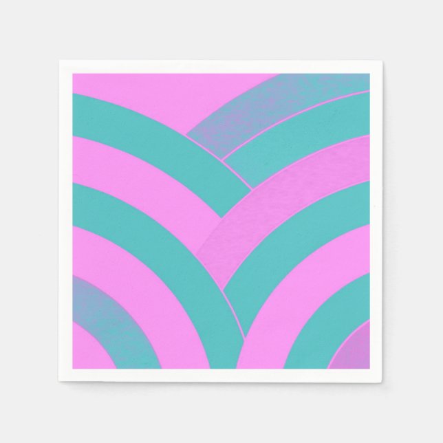 chic sophisticated modern chevrons napkin (Front)