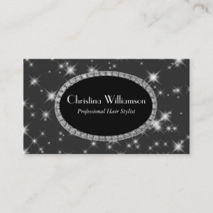 Chic Sparkle Rhinestones Business Card