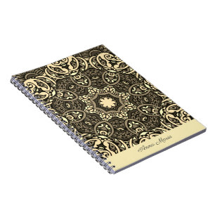 Chic spiral planner or appointment book - Mandala