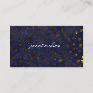 chic spotted texture pattern business card
