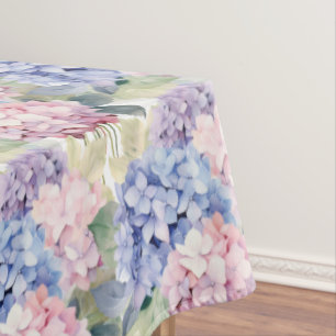 Chic Spring Colours Hydrangeas Tablecloth
