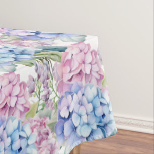 Chic Spring Colours Hydrangeas Tablecloth