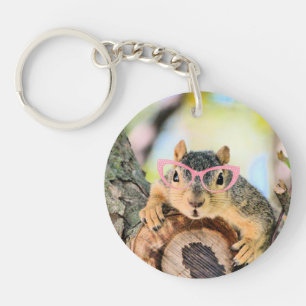 Chic squirrel key ring
