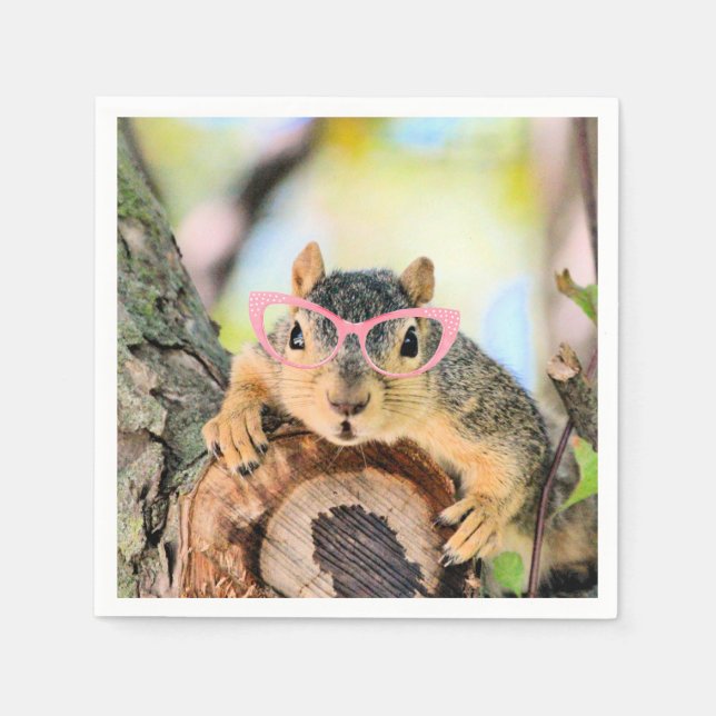 Chic squirrel napkin (Front)