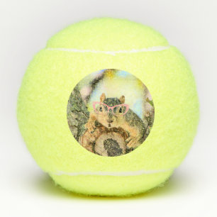 Chic squirrel tennis balls