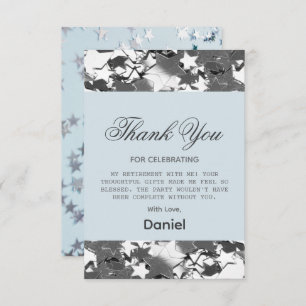  Chic Stars Surprise Retirement Party 2025 Thank You Card