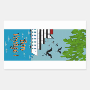 CHIC STICKER_BON VOYAGE! RECTANGULAR STICKER
